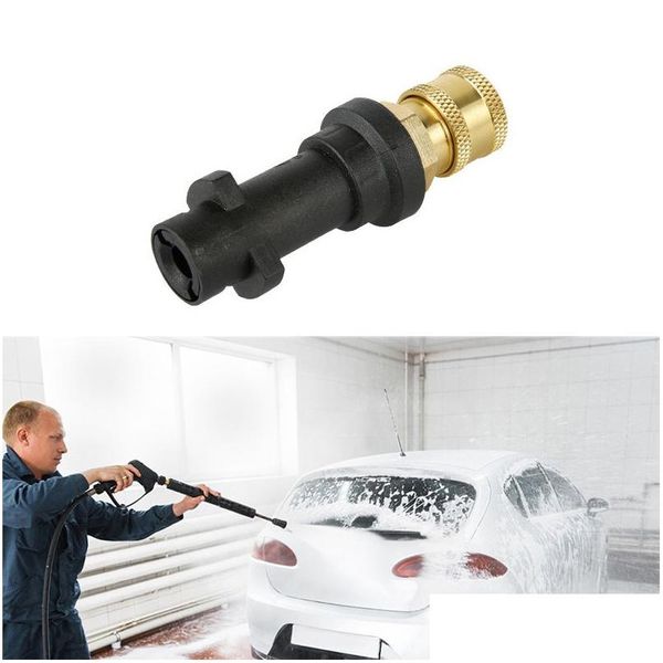 Ferramentas de limpeza de carro Arma de espuma de alta pressão-1/4 Polegada Adaptador rápido para Karcher K K2 K3 K4 K5 K6 K7 Entrega direta Automóveis Motorcy Dhrph