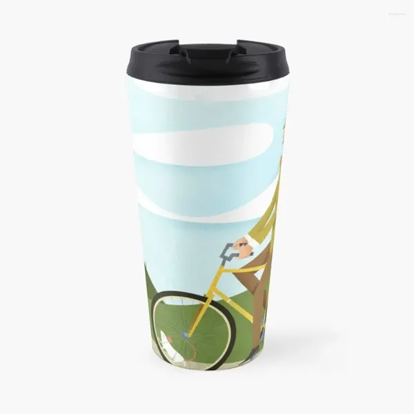 Бутылки с водой, твидовый велосипедист на мышах, плакат с электроприводом, дорожная кофейная кружка, креативные чашки