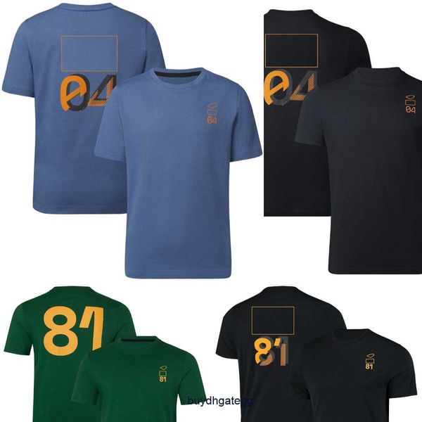 Novas camisetas masculinas e femininas Fórmula 1 F1 Polo Roupas Top Team Driver Edição Especial Preto Racing Manga Curta Jersey Mesmo Fanswear 1fx0