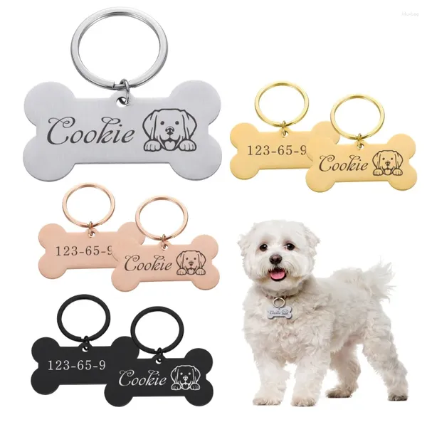 Nome identificativo del gatto inciso sulla targhetta per cani, collana con ciondolo personalizzato con incisione gratuita personalizzata per accessorio per cuccioli di collare per animali domestici