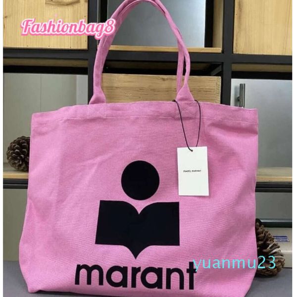 Новая дизайнерская парусиновая большая сумка Isabels Marant, сумки наплечные сумки, уличная модная тенденция, большая вместительная сумка для покупок, классический стиль, женская универсальная сумка-тоут, сумка456
