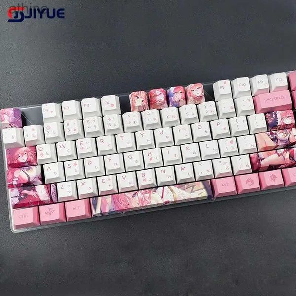 Tastiere Tastiere Anime Character Design Personalizzato 12 tasti Colorati Keycap Barra spaziatrice Tasti 6.25u Cherry Profile Copritasti per tastiera meccanica fai da te YQ240123