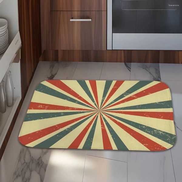 Teppiche Vintage Wave Texture Hintergrund Serie Teppich Flanell Bodenmatte 60 40 cm ist die ideale Wahl für Wohnzimmer, Schlafzimmer, Eingang