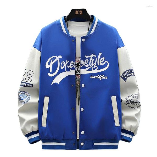 Männer Jacken Ankunft Hip Hop Bomber Männer Streetwear Jacke Patchwork Strickjacke Mantel Männlich 5 Farbe S-4XL J2099