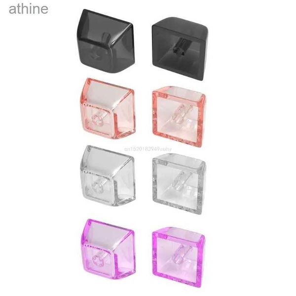 Teclados de teclados 10pcs transparentes pc keycaps xda altura 1U 1x teclado mecânico de teclado em branco CAPS TENAS DE BACKLIT PARA CHERRY YQ240123