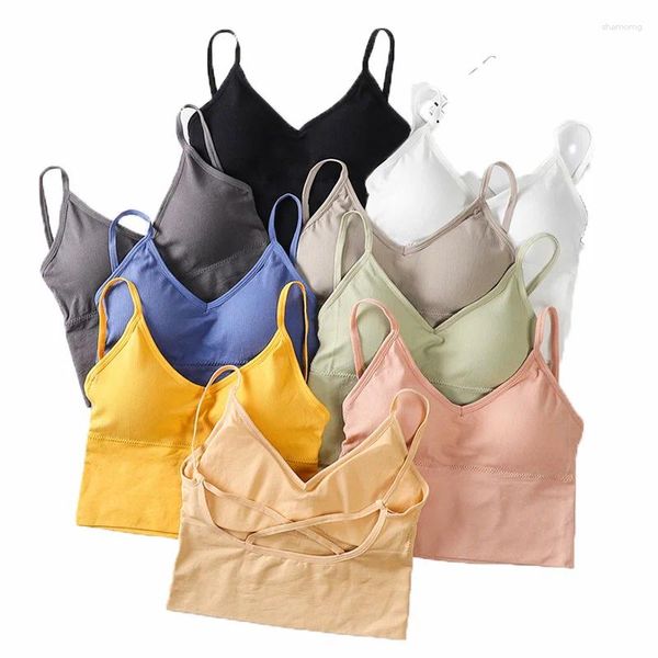 Reggiseno sportivo per abbigliamento da yoga Reggiseni sexy senza cuciture per canottiere da donna per intimo da donna Fitness Sweat Suit Sport Sling