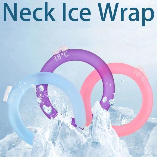 Bandanas tubo pescoço refrigerador fabricante de anel de resfriamento para fitness verão ao ar livre reutilizável envoltório gel pacote alívio
