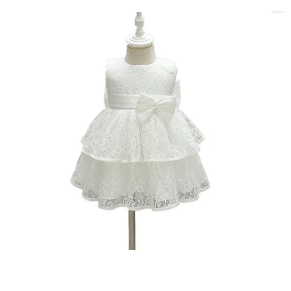 Mädchenkleider Großhandel Kleine Mädchen Spitzenkleidung Baby Party Geburtstag Hochzeit Geboren Taufe Kleider Kleid W8