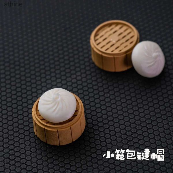 Teclados Teclados 1 peça Steamed Stuffed Bun Dumplings Key Cap Atração Magnética Creative Keycap para MX Switch Teclado Mecânico Food Keycaps YQ240123