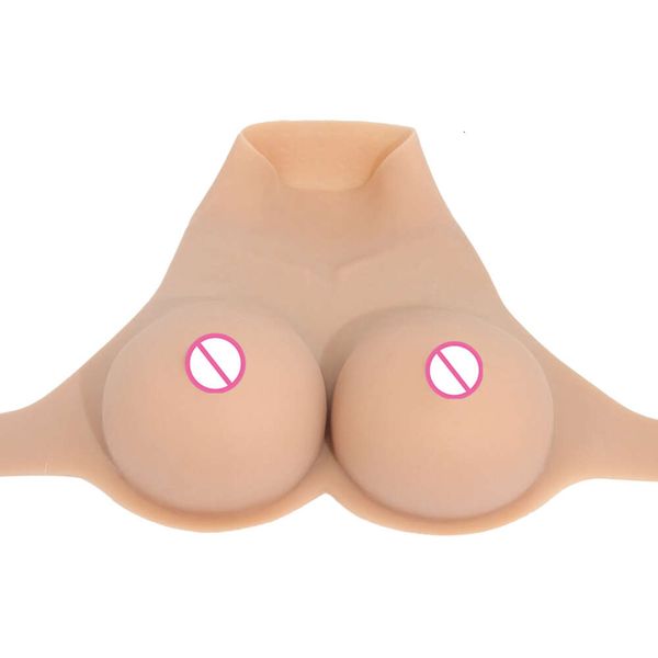 Acessórios de fantasia E Cup GBWP camuflagem masculino peitos falsos cos simulação artificial super grande silicone de mama de uma peça