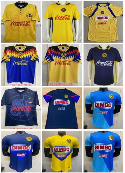 2004 2005 2006 98 99 2013 2014 Retro Club America camisas de futebol 1995 1996 04 05 06 C.BLANCO camisa de futebol clássica vintage