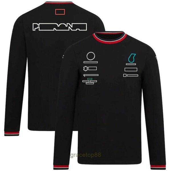 Nuove magliette da uomo e da donna Formula One F1 Polo Abbigliamento Top Team Racing Suit a maniche lunghe Stessi modelli ufficiali dei fan Cpoj