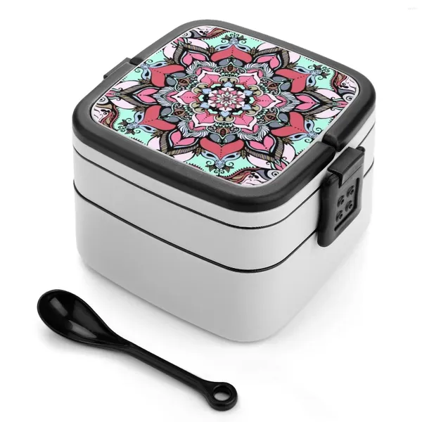 Stoviglie Fiori Mandala #38 Bento Box Scomparti Contenitore per insalata Frutta Artistico astratto Acquista arte online