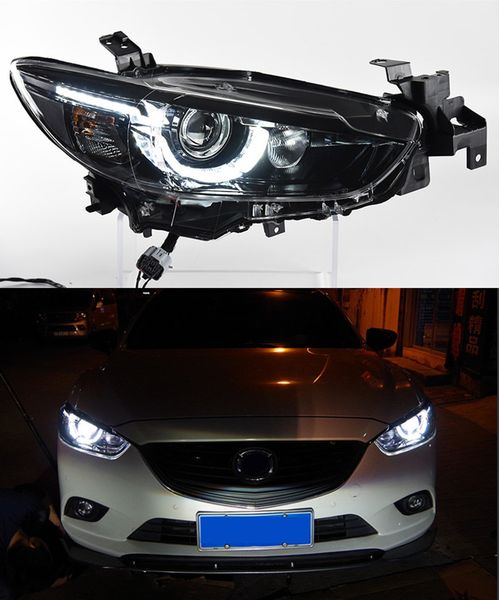 Lampada frontale per Mazda 6 Atenza faro a LED 2013-2016 accessori per auto indicatori di direzione di marcia diurna