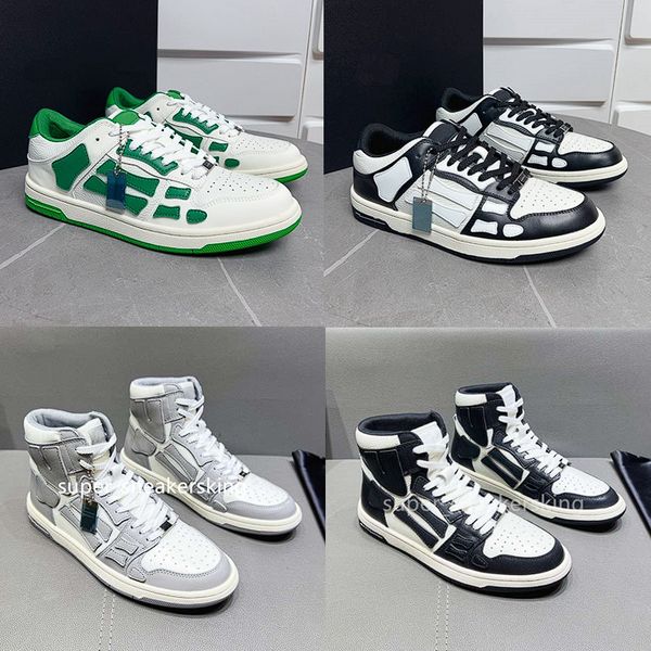 Zapatos de lona de diseñador STARS COURT Zapatillas Ma Court Hi Sneaker Hombres Mujeres SKEL Zapatillas de deporte Piel de becerro Zapatos altos Tamaño 35-46