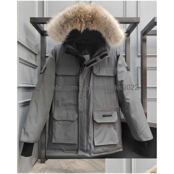 Homens para baixo Parkas Mens Ca Goo Jaquetas de Inverno Grosso Homens Quentes Roupas Ao Ar Livre Moda Kee Casal Transmissão Ao Vivo Casaco Mulheres Drop Deli Dh7EU