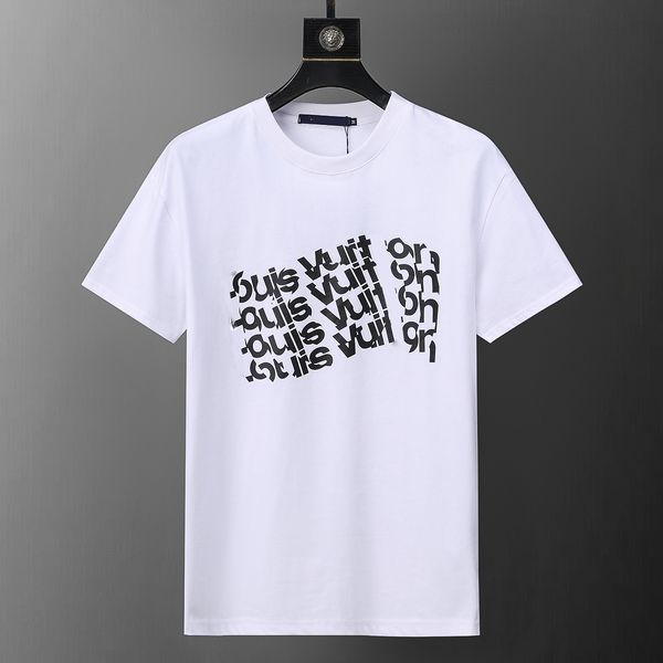Neues, eng anliegendes Sommer-T-Shirt, lässiges Herren-T-Shirt, Damen-T-Shirt, Designer-T-Shirt, Rundhalsausschnitt, Buchstabenmuster, kurze Ärmel, asiatische Größe M-XXXL