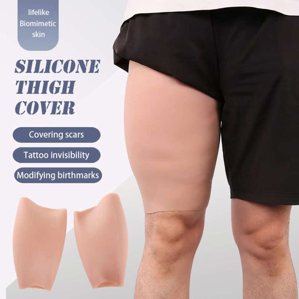 Gamba in silicone Migliora Shaper Copri coscia Cicatrice Voglia Gambe morbide Pad Correttori di bellezza per il corpo Uomini Donne Lady Utenti