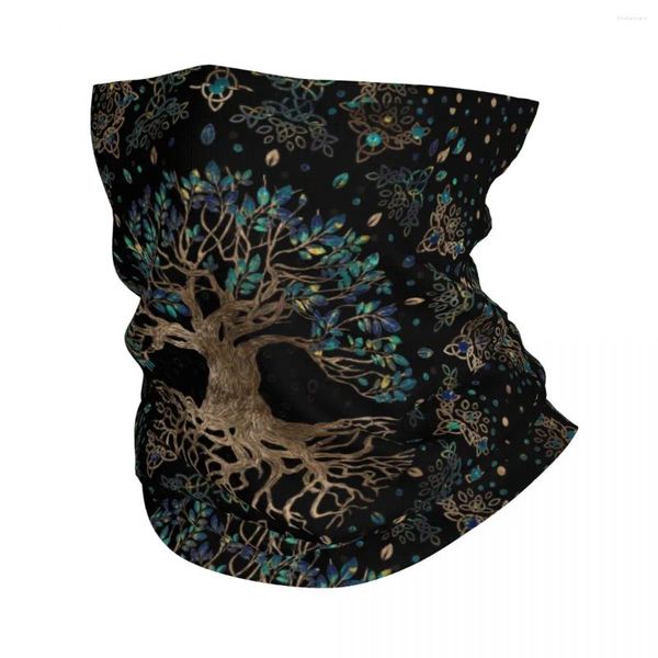 Sciarpe Albero della vita Yggdrasil Marmo Bandana Copri collo stampato Valhalla Viking Passamontagna Maschera Sciarpa Fascia Sport all'aria aperta Adulto