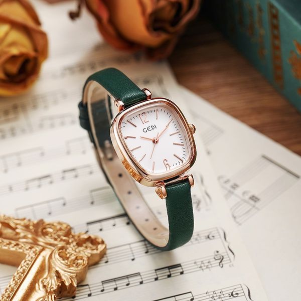 Женские часы, высококачественные роскошные водонепроницаемые кожаные кварцевые часы с кварцевой батареей, 34 мм, часы montre de luxe, подарки A1