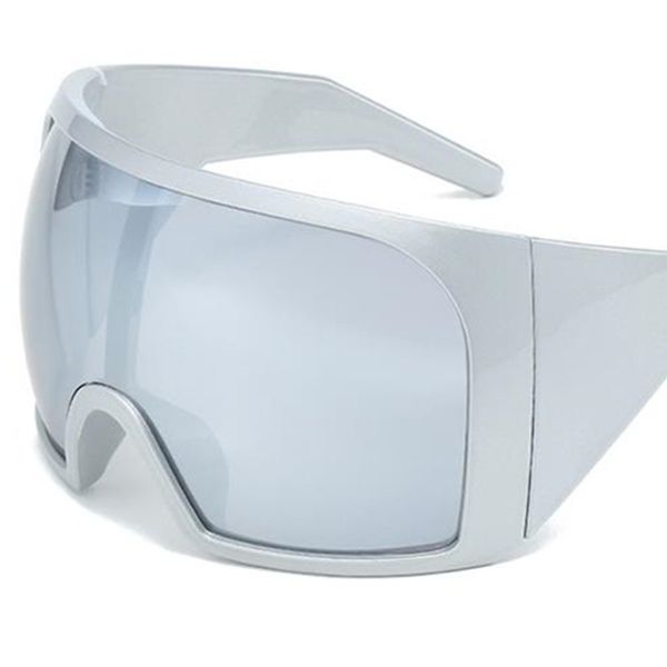 Модные солнцезащитные очки унисекс, солнцезащитные очки с сиамскими линзами, солнцезащитные очки с запахом, анти-УФ-очки, очки в оправе большого размера, Adumbral Integrated Google