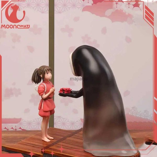 Action-Spielzeugfiguren, Spirited Away, Anime-Figuren, Ogino Chihiro und No Face Man, Action-Figur, 13 cm, PVC, Sammlermodell, Spielzeug, Weihnachtsdekoration, Geschenke