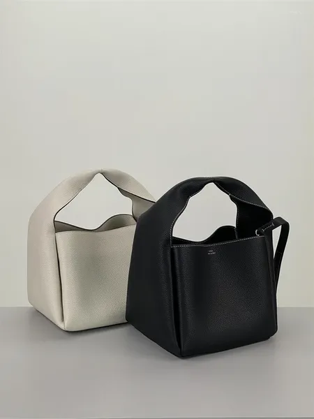 Вечерние сумки, маленькая семейная корзина для овощей, женская сумка из телячьей кожи с плечевым ремнем, ведро, квадратная сумка Mia, универсальная