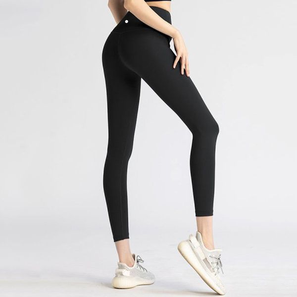 Lu allinea leggings pantaloni da yoga svasati pantaloncini da donna palestra tasche slim fit abbigliamento da allenamento corsa abbigliamento da palestra Esercizio Fitness Lady pantaloni sportivi da esterno abiti da yoga