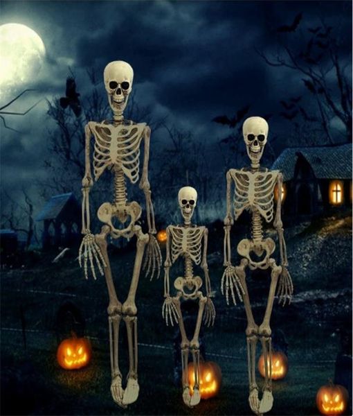 36-Zoll-Halloween-Requisite in voller Größe, Skelett-Schädel-Hand, lebensechter menschlicher Körper, bewegliches Anatomiemodell, Party-Festival-Dekoration Y2010063747459