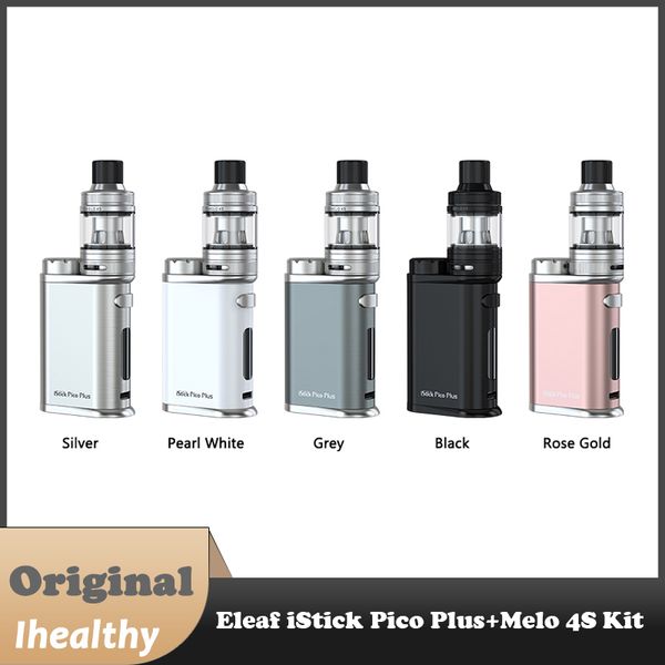 Комплект Eleaf iStick Pico Plus с резервуаром Melo 4S емкостью 4 мл, одной батареей 18650, 75 Вт, инновационная сталь AST для повышения вкуса