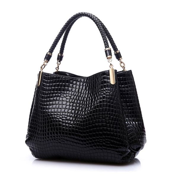 Designer- 2019 Bolsa Bolsa de couro Bolsas de couro Alligator Sacos de ombro de alta qualidade Bolsas feminina saco feminino saco a main284j