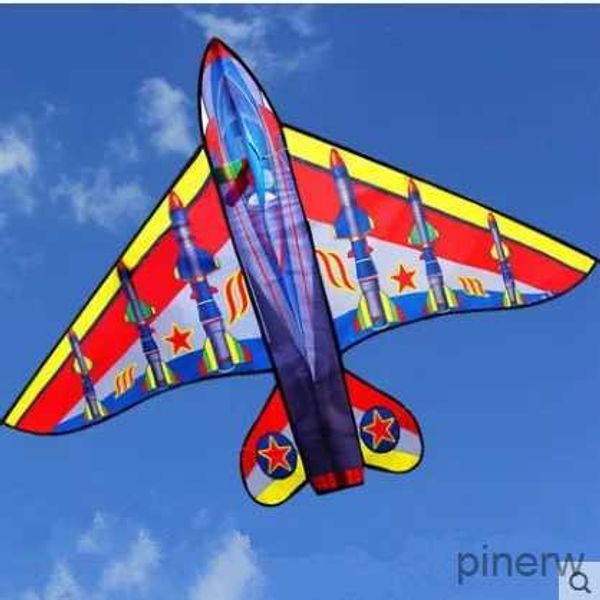Drachenzubehör Neu im Freien, Spaßsport, 63-Zoll-Flugzeugdrachen / Drachen mit Griff und Leine für Kinder zum guten Fliegen