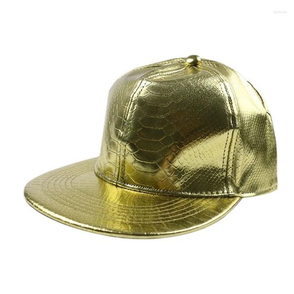 Cappellini MYZOPER PU tinta unita Hip Hop unisex Snapback moda modello serpente berretto da baseball regolabile cappello da papà