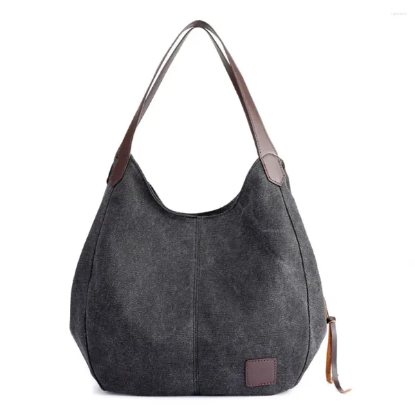 Sacos de noite Ombro Zipper Fechamento Tote Multi Bolsos Mulheres Bolsa Soft Canvas Presente Desgaste Resistente Moda Casual Impermeável Respirável