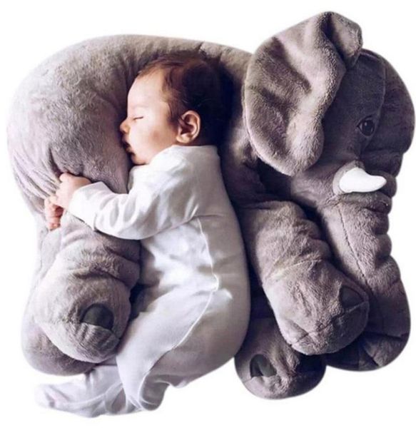 Grande peluche elefante bambola cuscino bambino accompagnare bambola morbida e calma cuscino per bambini cuscino farcito bambola animale regalo per bambini LJ2010144280542