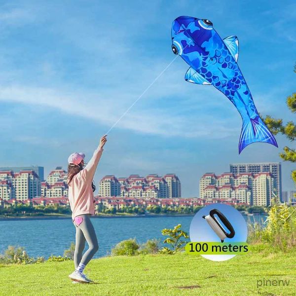 Acessórios de pipa yongjian grande carpa pipa voando brinquedos ao ar livre peixe koi kite adulto profissional kite adulto profissional super grandes brinquedos ao ar livre