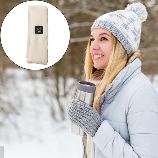 Accanlar Nefes Alabilir Boyun Kapağı Kış için Üç Dişli Ayarlamalı Kablosuz Şarj Edilebilir Isıtma Eşarp USB Elektrikli Sarma Erkekler