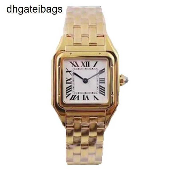 Carters Uhr Schweizer Automatikuhren Luxus Damen Quarzwerk Silber Gold Kleid Lady Square 904l Edelstahlgehäuse Original c frj