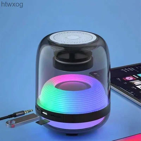 Tragbare Lautsprecher L30 Digitale Beleuchtung Drahtloser Lautsprecher Transparent leuchtender Mini-Bluetooth-Lautsprecher HD-Kristall funkelnder Lautsprecher Home Outdoor YQ240124