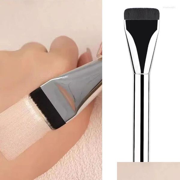 Pincéis de maquiagem Karsyngirl 1 Pcs Tra Thin Foundation Brush Leve e Face Contour Flat Blending Drop Delivery Health Beauty Tools Otwx8