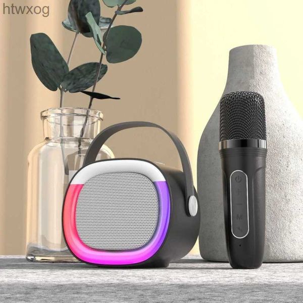 Altoparlanti portatili Aggiornamento 5.3 Bluetooth Portatile domestico KTV Riverbero Microfono wireless Altoparlante Bluetooth Altoparlante basso Altoparlante karaoke esterno YQ240124