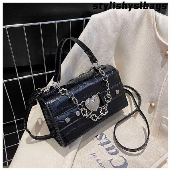 Сумки для плеча Harajuku Gothic Sweamced Bag Женщина металлическое панк -панк -мотоцикл в стиле байкер