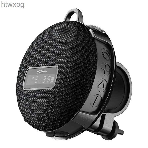 Alto-falantes portáteis 8W de alta potência para bicicleta LED Display digital sem fio Bluetooth Alto-falante portátil coluna externa IPX7 subwoofer à prova d'água mão livre YQ240124