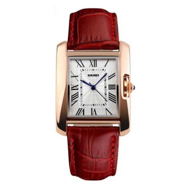 Часы Carters Tank Швейцарские часы Автоматические женские женские 2024 Кварцевые наручные часы с кожаным ремешком для леди Skmei Модные роскошные подарки на заказ из Китая Who frj
