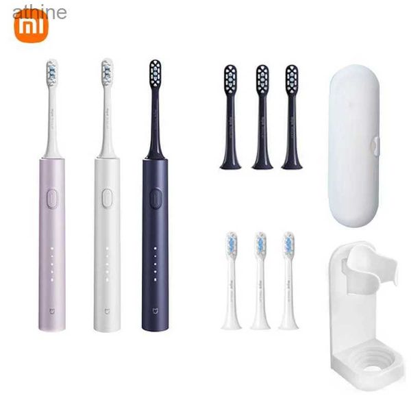 Testine di ricambio per spazzolini elettrici Mijia Sonic Toothbrush T302 4 spazzole IPX8 Water Proof 360 Modelli di ricarica wireless Pulizia dei denti YQ240124