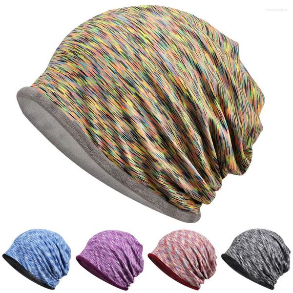 Berretti Berretto slouchy colorato più morbido velluto oversize cappello sciarpa al collo multiuso HATRX0005