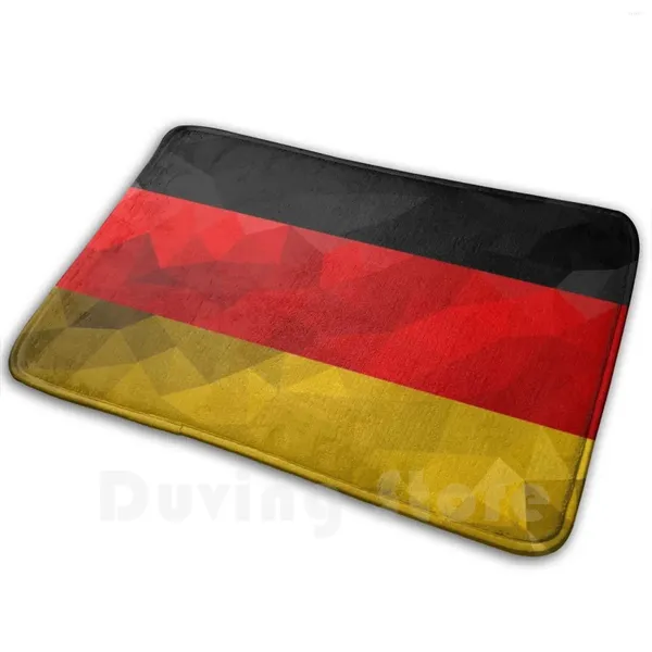 Teppiche Deutschland Weiche rutschfeste Matte Teppich Teppich Kissen Flagge Krieg Stolz Freiheit Unabhängigkeit Liebe Land Lowpoly Grafik