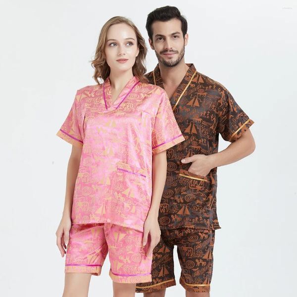 Homens sleepwear homens casa roupas homem japonês tradicional kiimoono conjunto pijama impressão v-pescoço solto estilo algodão pijamas haori calças