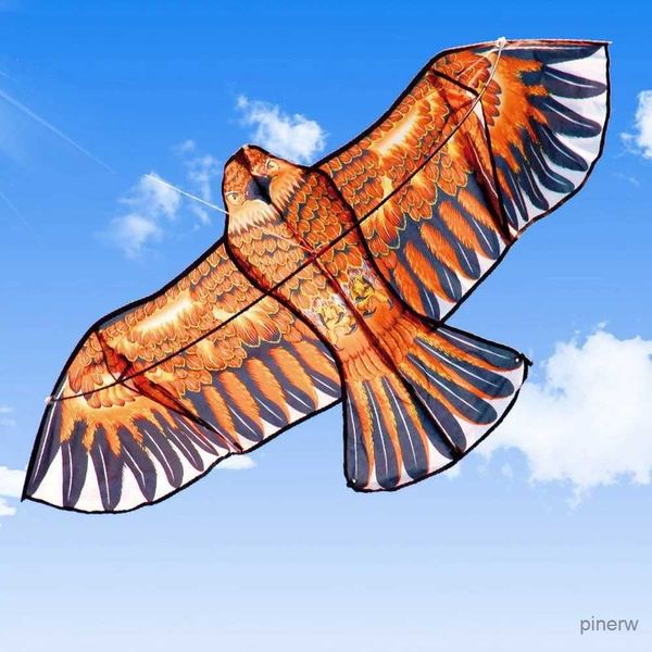 Drachenzubehör, 2 Stück, 1,1 m, flacher Adler-Drachen mit 30 Meter langer Drachenleine, Kinder fliegende Vogeldrachen, Windsack, Garten-Stoffspielzeug, Outdoor-Spielzeug für Kinder, Geschenk