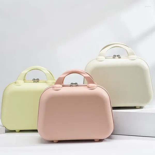 Косметички Симпатичный косметичка Сверхлегкий жесткий держатель Портативная коробка для хранения Подарочная сумка Контрастный цвет Ручной чемодан Маленькая сумка-кошелек